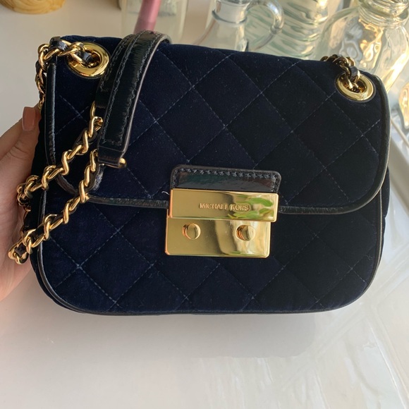 michael kors velvet purse